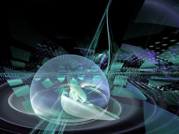 网络空间。数据核心——信息空间的可视化表示。图片下载