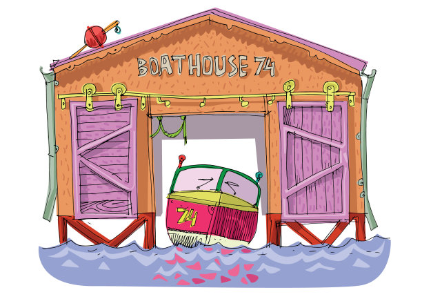 车库的船图片下载