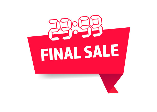 提供红色横幅折扣文本存储标签文本图片下载