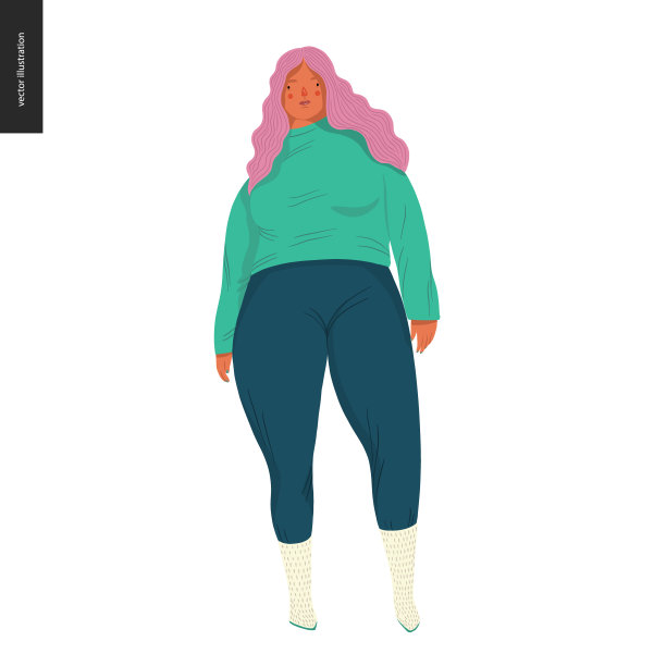 身体正面-女性肖像图片下载