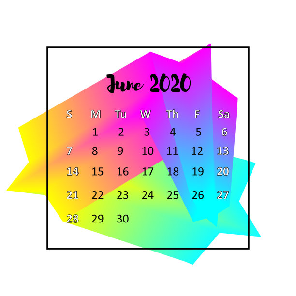 2020年日历设计抽象概念图片下载