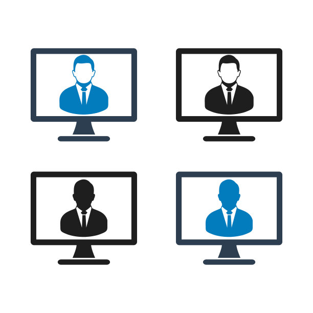 电子商务，电子商务图标设置。平面风格向量EPS。图片下载