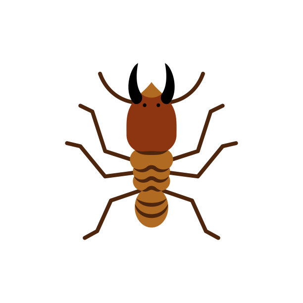 白蚁虫木单色矢量图标图片下载