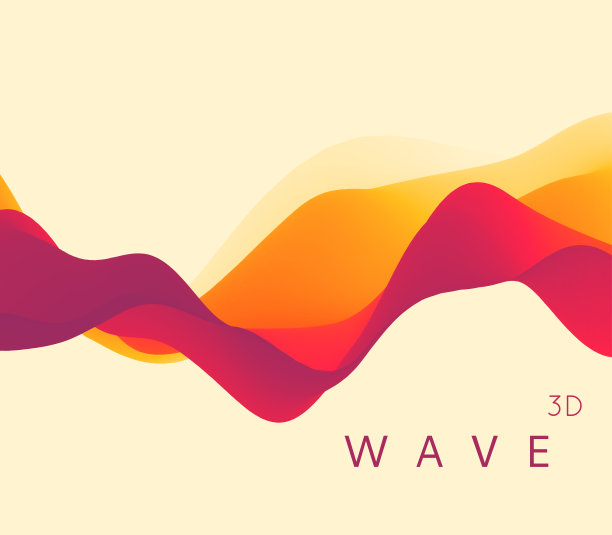 抽象波浪背景与现代梯度颜色。设计时髦的液体。运动声波。矢量插图横幅，传单和演示。图片下载