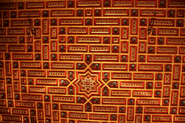 朱纳加尔堡的装饰屋顶图片下载