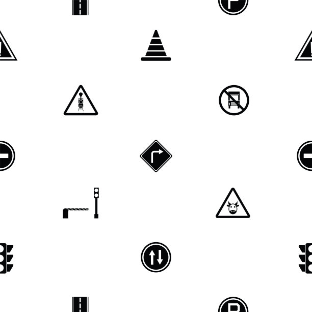 交通无缝模式背景图标。图片下载