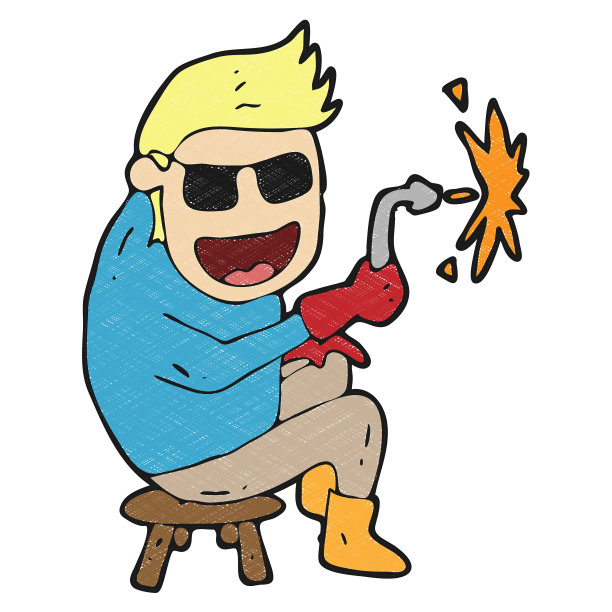 手绘纹理焊机设计图片下载