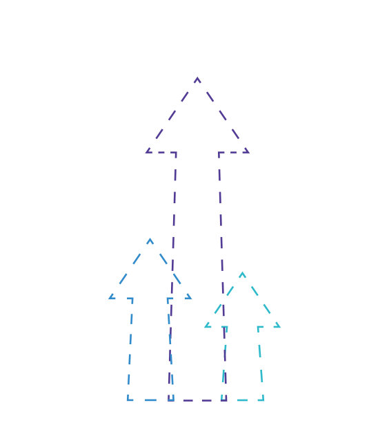 三个指向白色背景的箭头图片下载