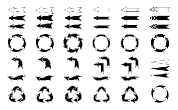 箭头。向量箭头图标集图片下载