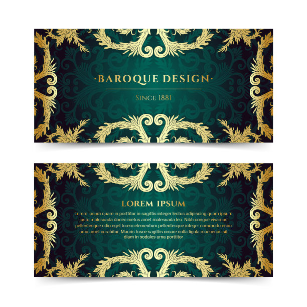 巴洛克风格的传单图片下载