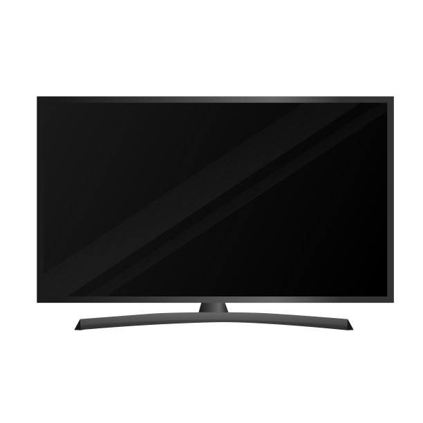 电视等离子体隔离在白色背景上。矢量图形。图片下载