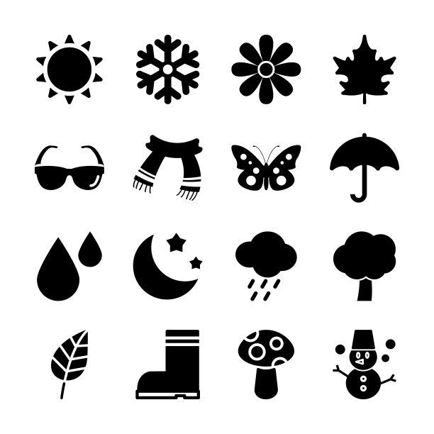 赛季固体图标图片下载