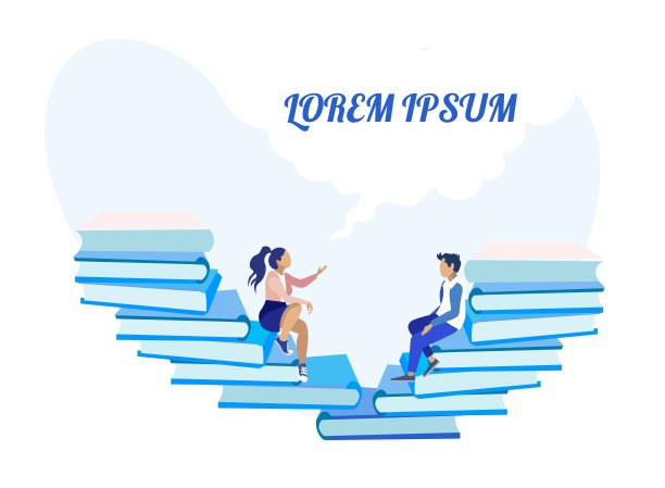 激励横幅与小学生在书堆上图片下载