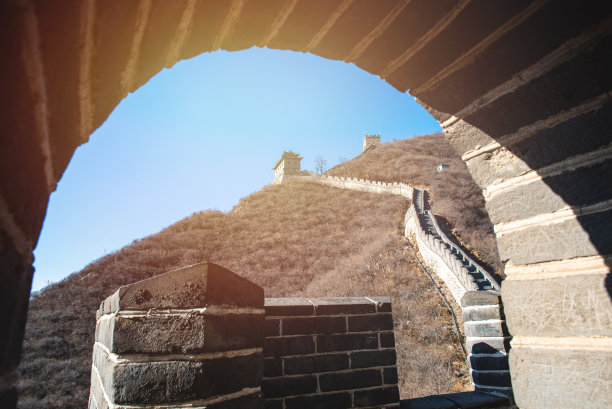 中国的长城，中国的地标。图片下载