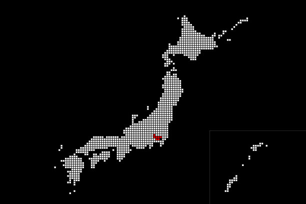 东京在日本地图上。图片下载