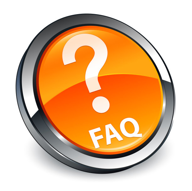 Faq(问题图标)3d橙色圆形按钮图片下载