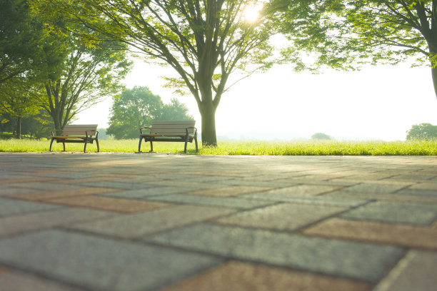 公园的长椅上图片下载