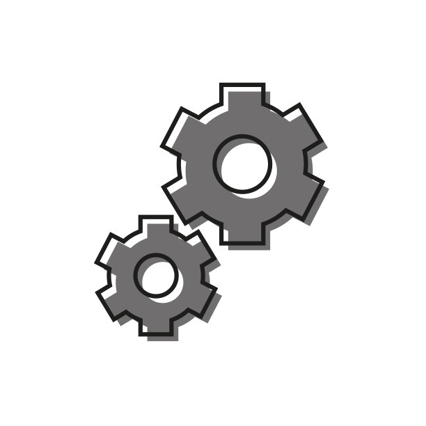 设置图标的彩色平面图标，隔离图片下载