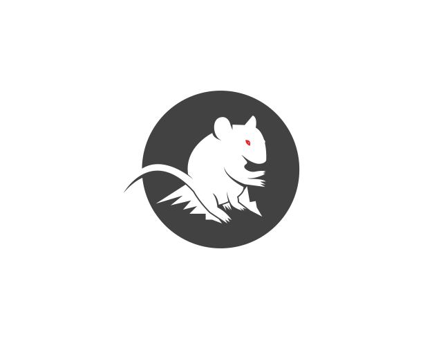 大鼠剪影设计图形图片下载