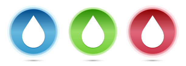 水滴图标玻璃圆形按钮设置说明图片下载