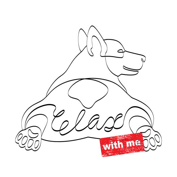 t恤上印着躺着的柯基狗图片下载