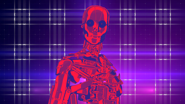 复古风格的人工智能为信息风格图片下载