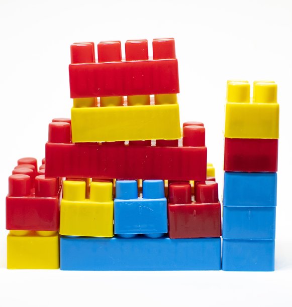 白色背景上的彩色标志图片下载