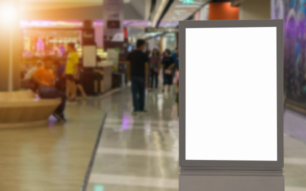机场的空白广告牌，机场的空白广告牌。图片下载