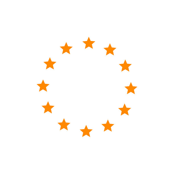 欧洲联盟之星。矢量图图片下载