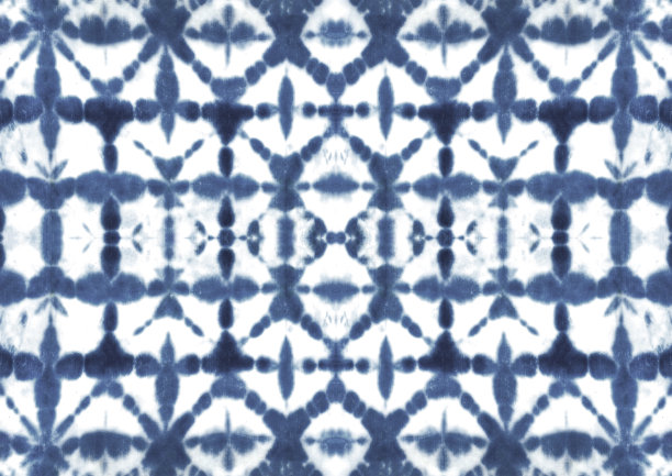 扎染shibori无缝图案。水彩画抽象结构。图片下载