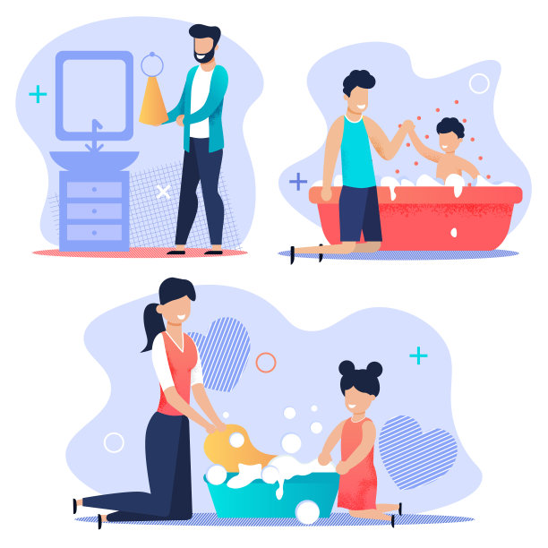 广告横幅设家庭清洁房子，公寓。图片下载