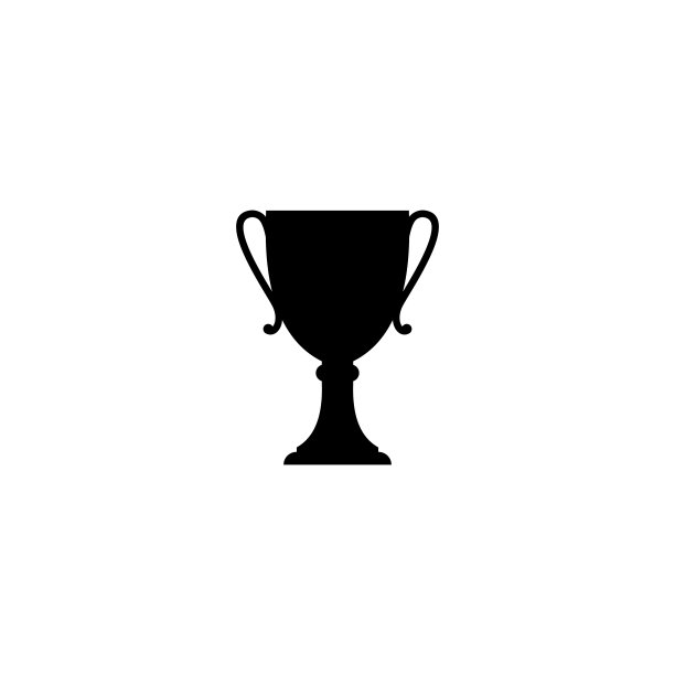 奖杯图标、孤立奖项象形图、剪影图片下载