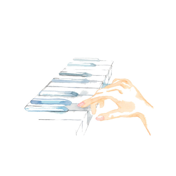 钢琴和手图片下载