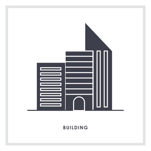 三栋办公楼图标图片下载