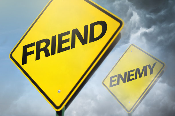 友敌/警告标志概念(点击查看更多)图片下载