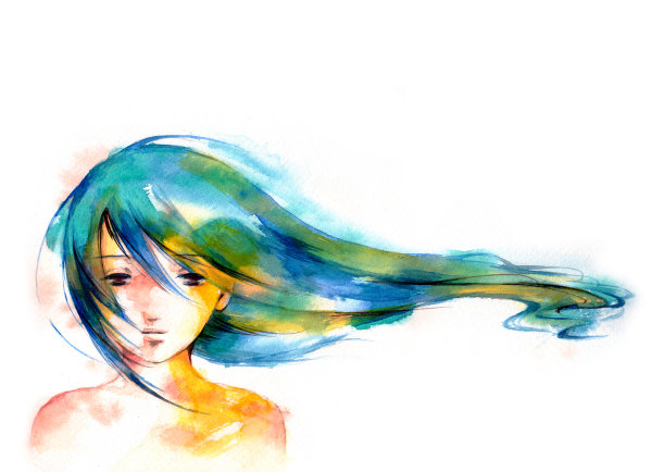 长头发的女孩图片下载