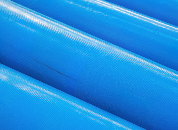 新的蓝色管道堆叠(管)图片下载