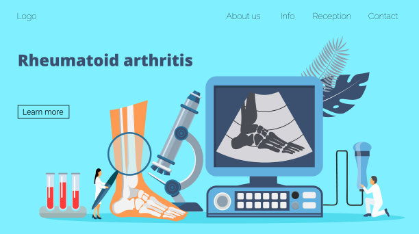 足类风湿性关节炎。十月的世界关节炎日。图片下载
