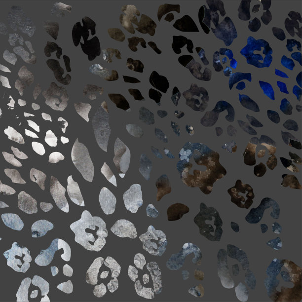 豹纹水彩纹理图片下载