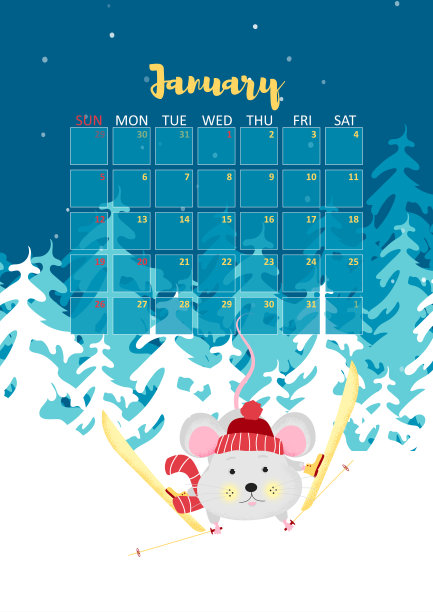 2020年1月模板设计素材图片