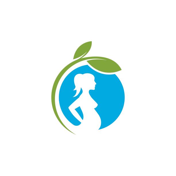 怀孕模板矢量图标图片下载