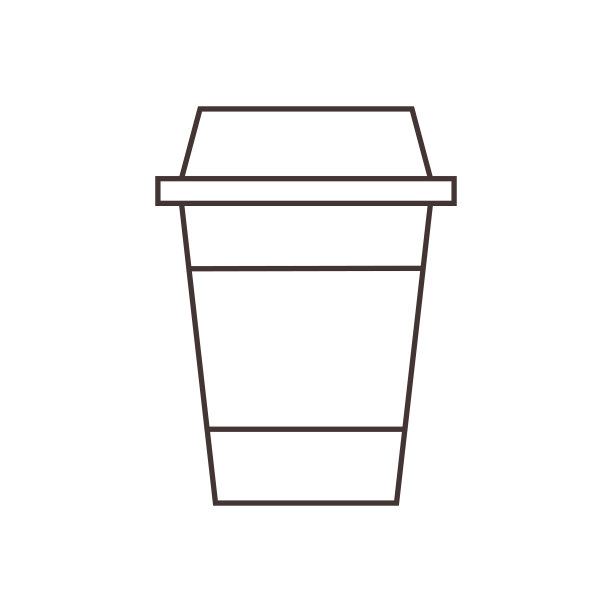 一杯有黑条纹的咖啡图片下载