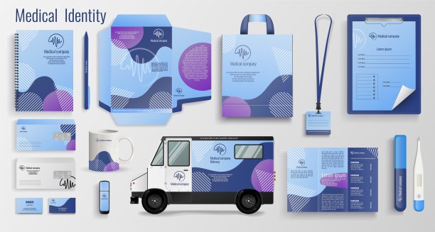 医疗或制药品牌识别元素。图片下载