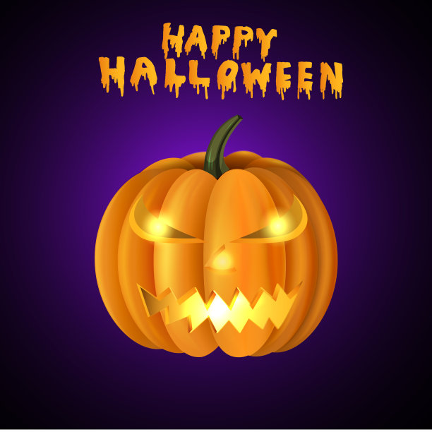 可怕的杰克O灯笼万圣节南瓜图片下载