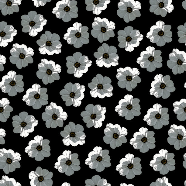 菊花重复无缝图案图片下载