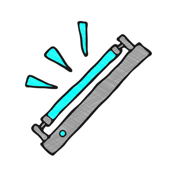 手绘纹理荧光灯设计图片下载