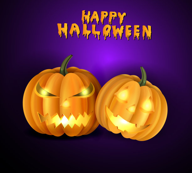 可怕的杰克O灯笼万圣节南瓜图片下载