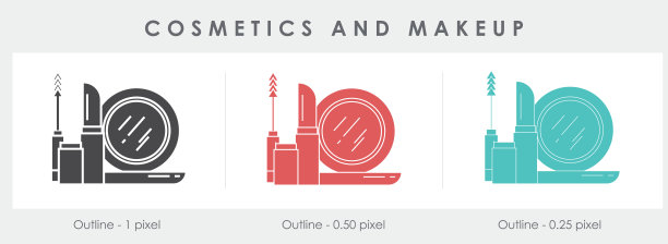 化妆品和化妆图标图片下载