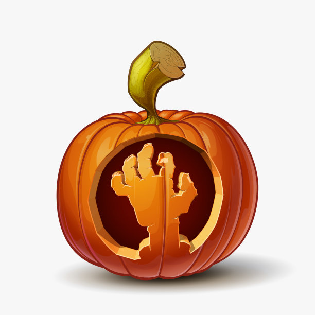 南瓜灯僵尸的手素材图片