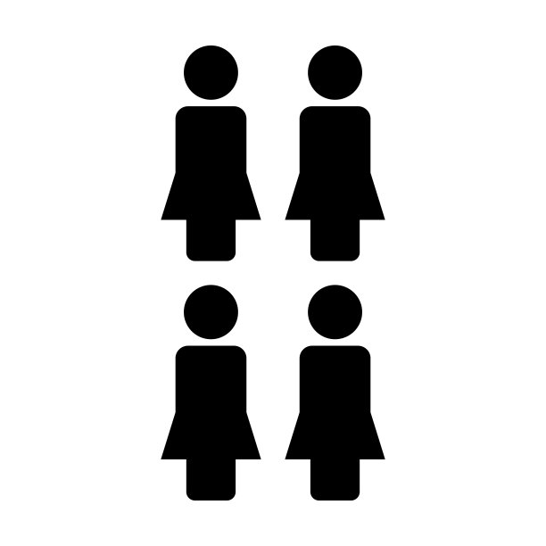 社交网络人物群组矢量图标图片下载